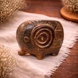 Homco Vintage Elephant Tea Light Candle Holder‎ Made In Japan